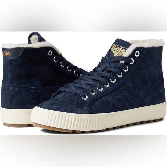 GOLA Nordic High Sherpa Lined Suede Hi-Top Lace up Sneaker Boot Womens Size 7 EU - Picture 1 of 15